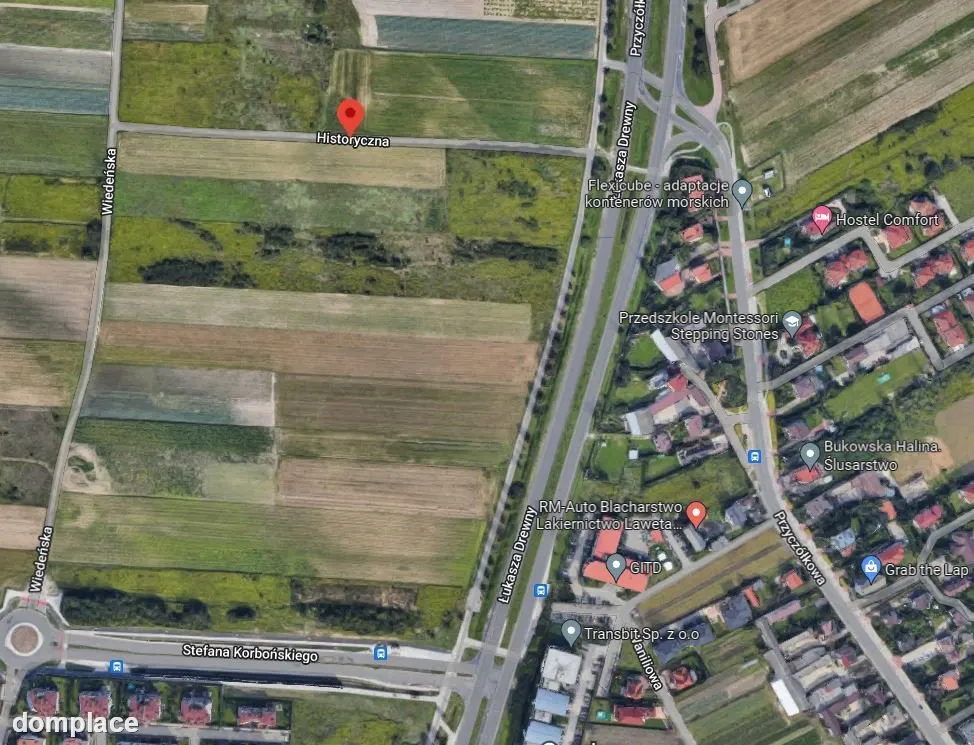 Przyczółkowa, działka usługowa, projekt MPZP