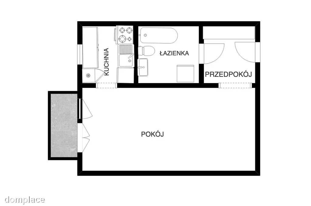 1-pokojowe, osobna kuchnia, balkon* PRĄDNIK BIAŁY