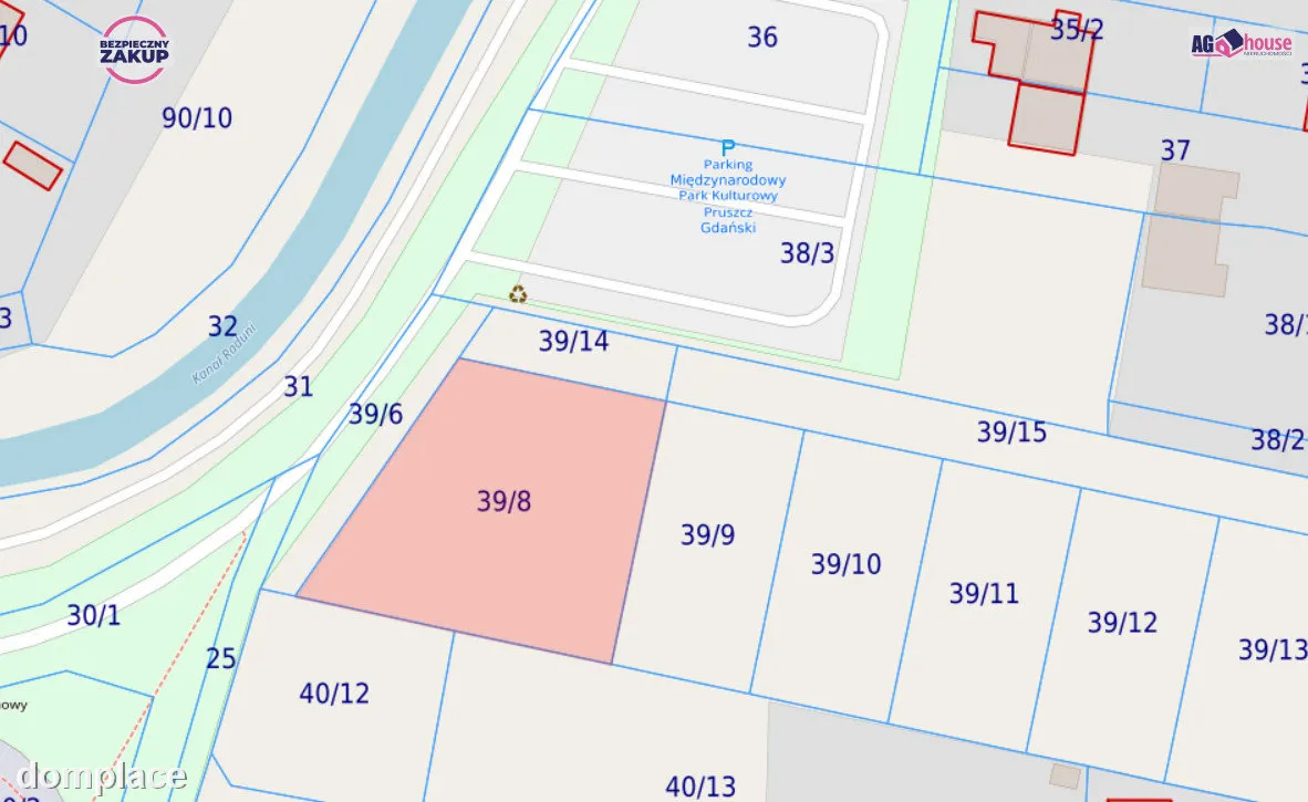 Duża działka w centrum Pruszcza Gdańskiego