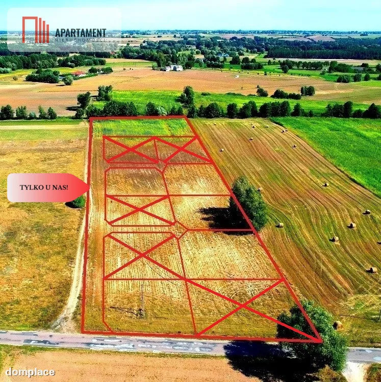 ZŁAWIEŚ MAŁA 1079 m2 IDEALNA LOKALIZACJA