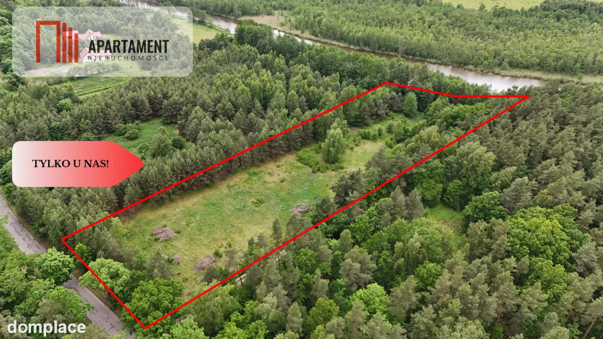 Działka z linią brzegową – Mazury, media, WZ!