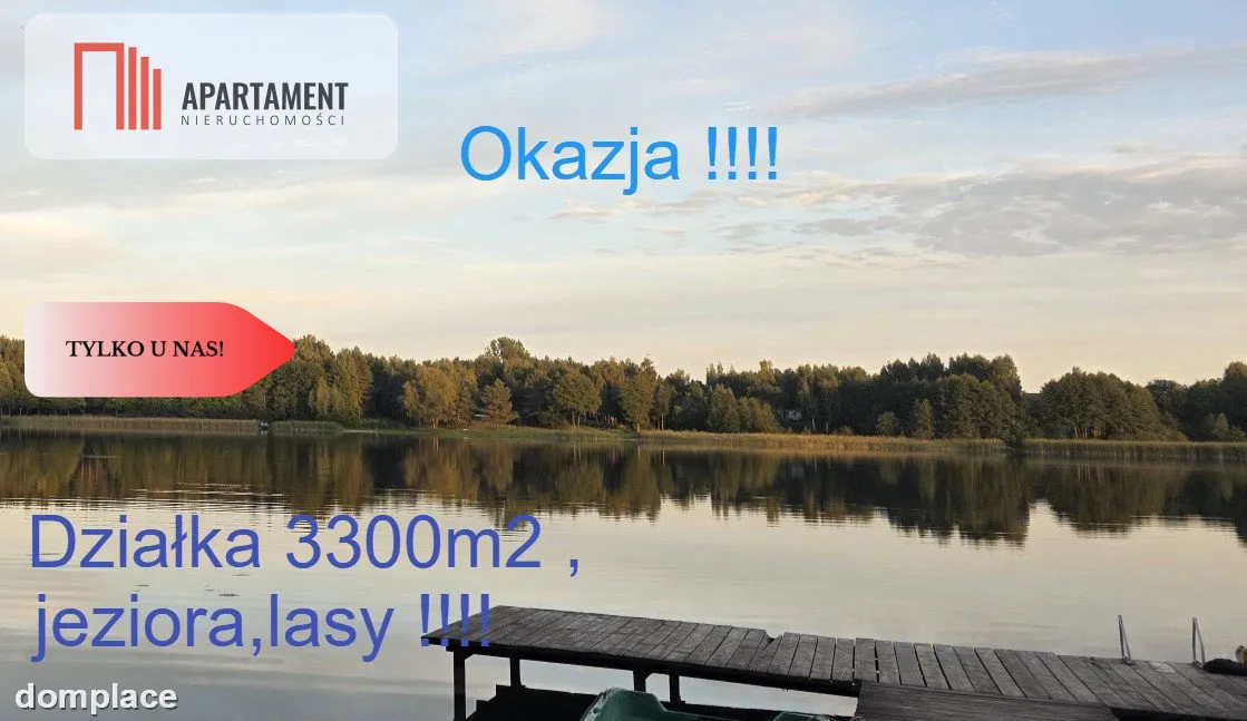 Działka blisko jeziora ,las, 3300m2
