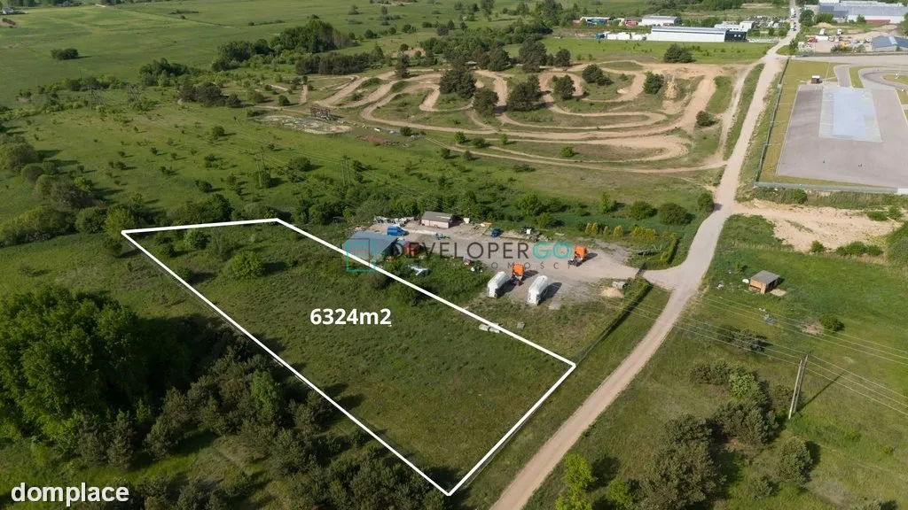 Działka przemysłowa 6324m2 z pozwoleniem na budowę