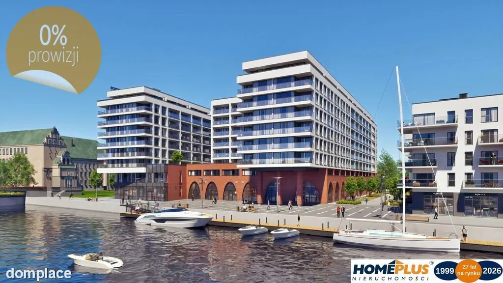0%, 3 etap inwestycji - apartamentowiec nad Odrą