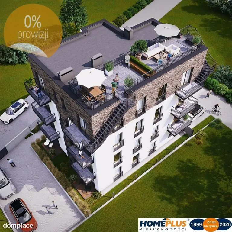 0%, apartament z tarasem na dachu w Helu