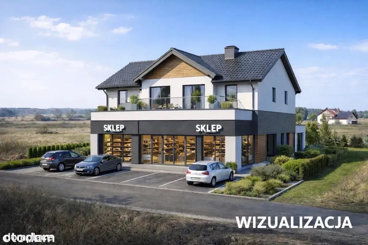 Działka pod inwestycję, domy z usługami.