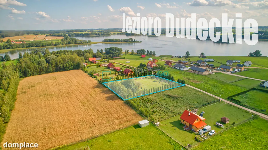 Działka budowlana z domkiem i widokiem na Jezioro