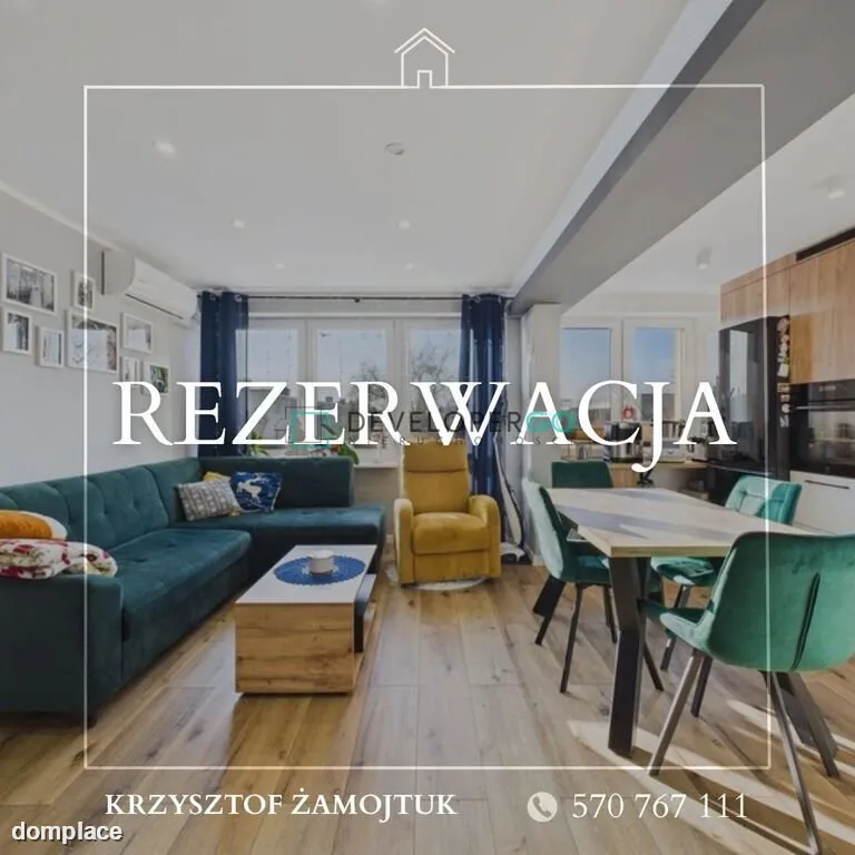 Nowoczesne 4-pokojowe mieszkanie 57,9m2 Centrum