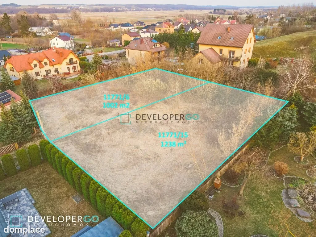 Działka budowlana 1238 m² w centrum Łomży